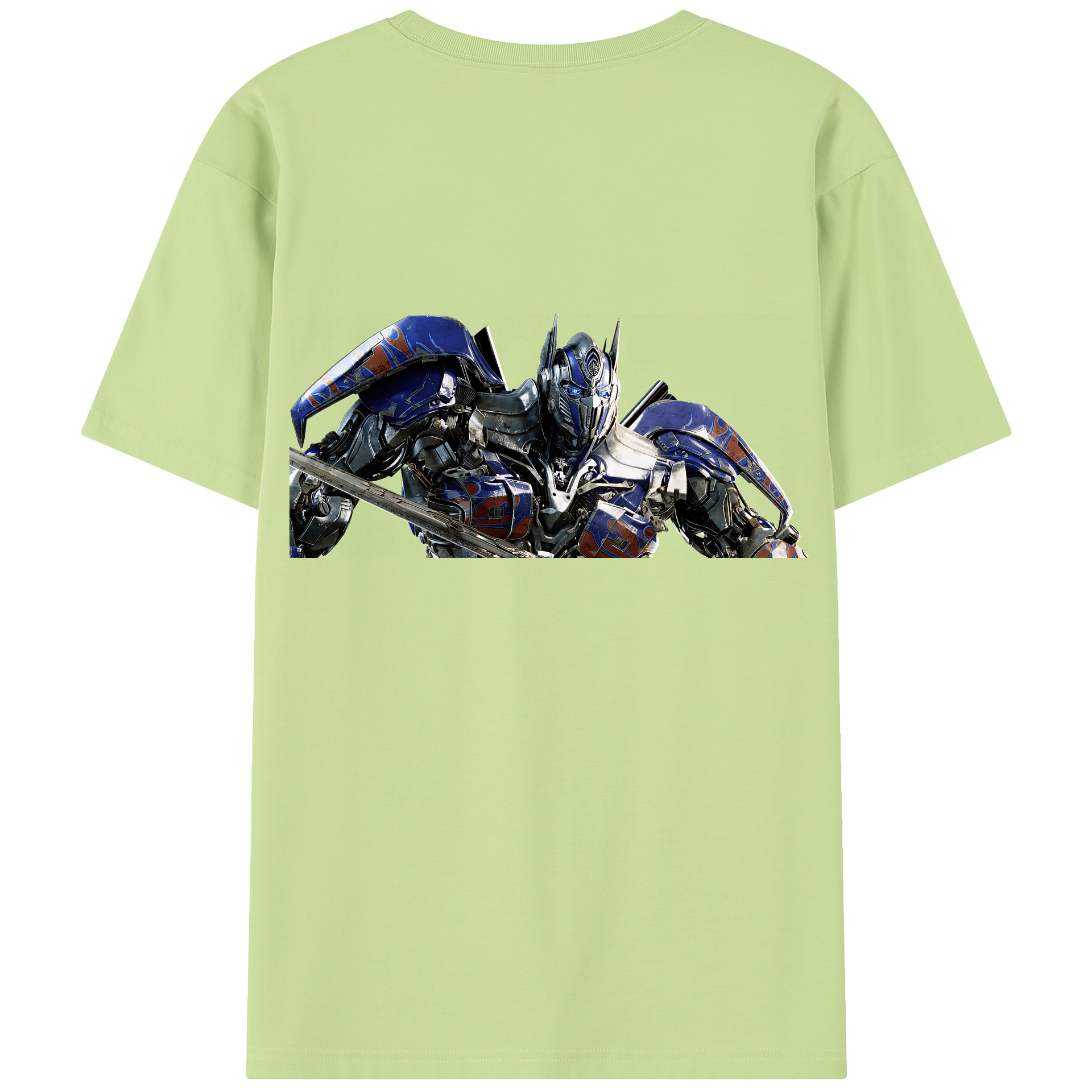 （画像用） Transformers トランスフォーマー 綿100％半袖Tシャツ（背面プリント）